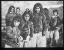 Image of Six Inuit children, 2 Inuit women